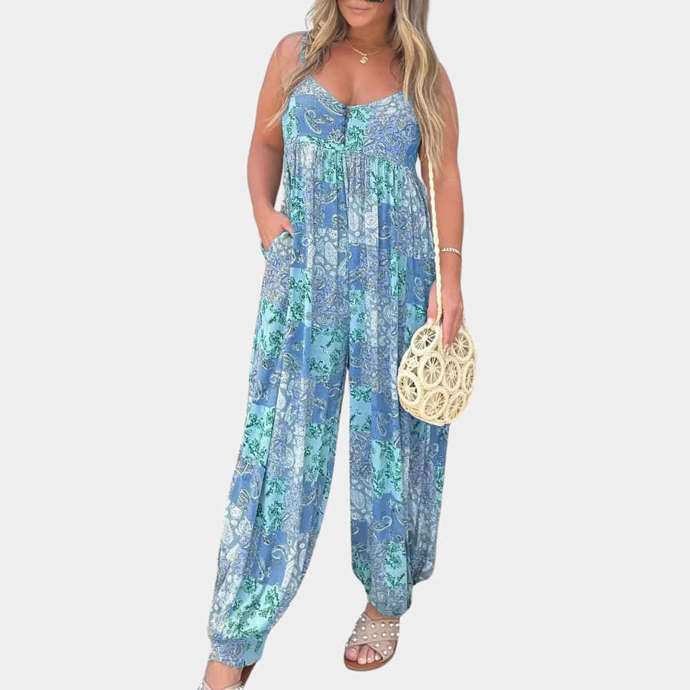 Zomerse dames jumpsuit in boho-stijl