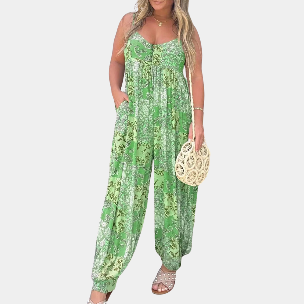 Zomerse dames jumpsuit in boho-stijl