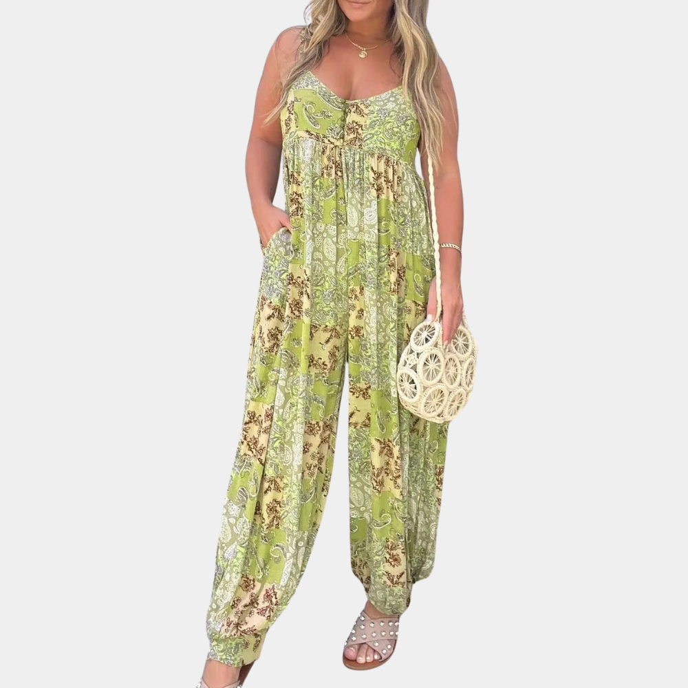 Zomerse dames jumpsuit in boho-stijl