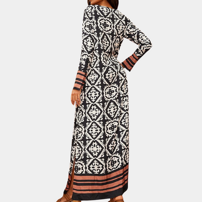 Zomerse klassieke maxi-jurk voor dames
