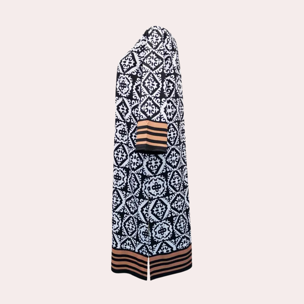 Zomerse klassieke maxi-jurk voor dames