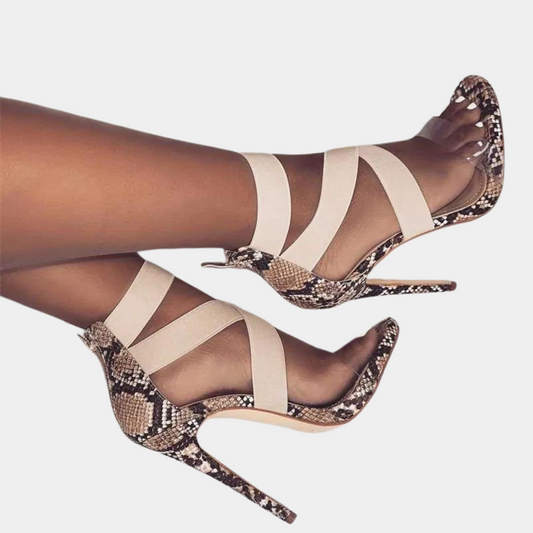 Elegante zomersandalen met kruisband voor dames