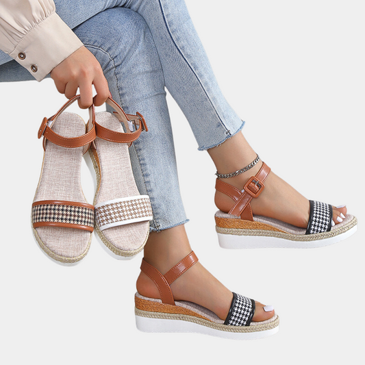 Zomerse sleehakken voor dames in bohemian stijl