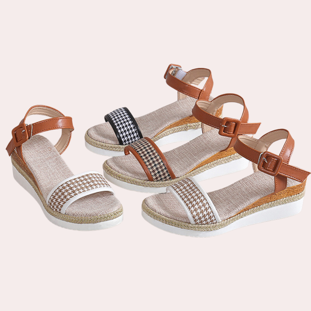 Zomerse sleehakken voor dames in bohemian stijl