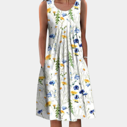 Casual zomerse midi-jurk voor dames