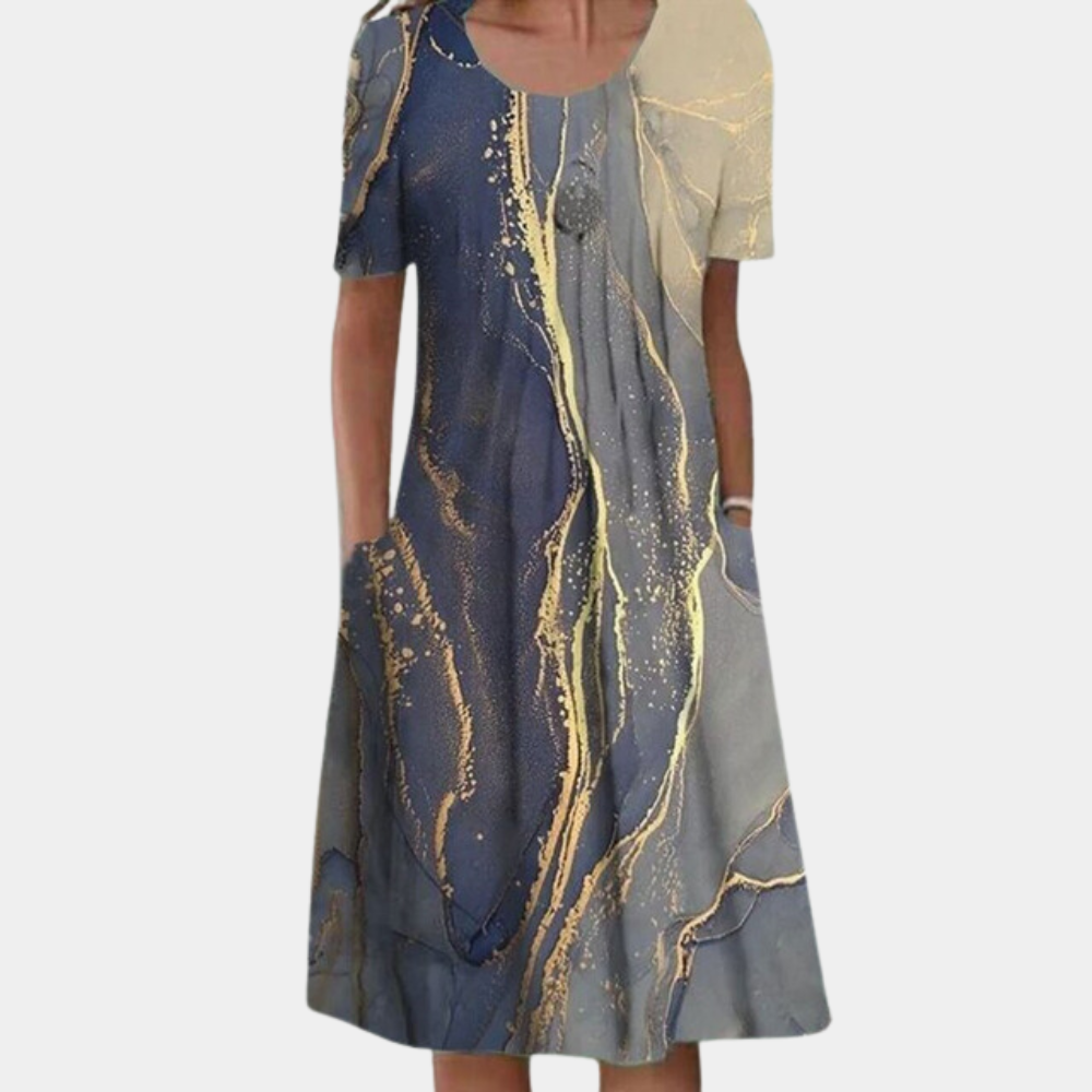 Casual zomerse midi-jurk voor dames