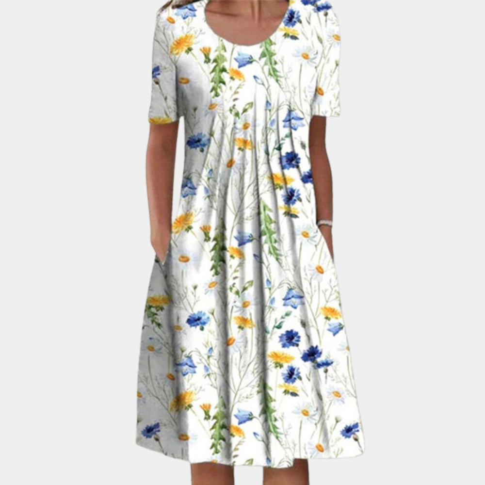Casual zomerse midi-jurk voor dames