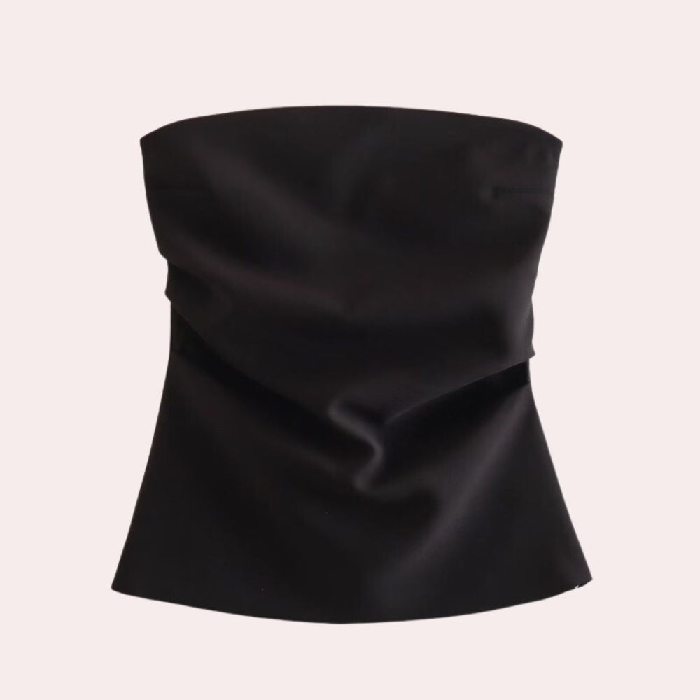 Strapless damesblouse voor de zomer