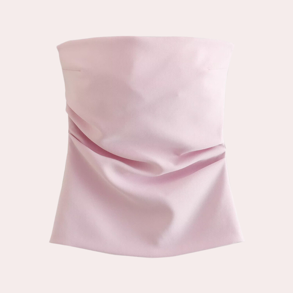 Strapless damesblouse voor de zomer