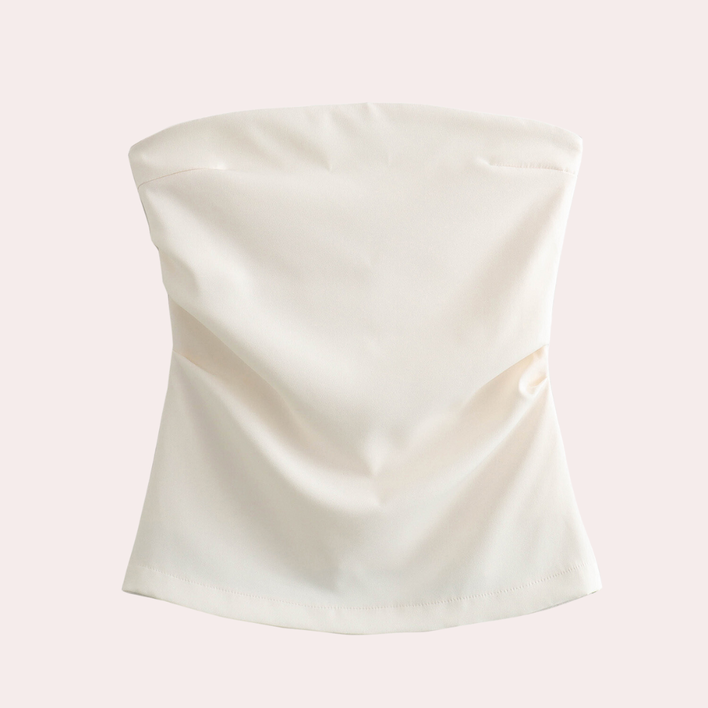 Strapless damesblouse voor de zomer