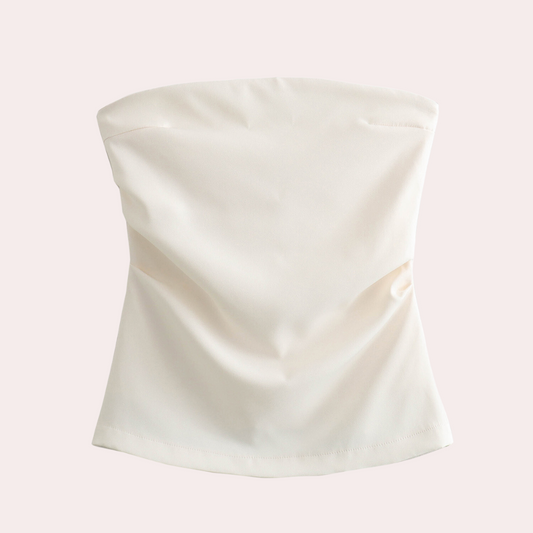 Strapless damesblouse voor de zomer