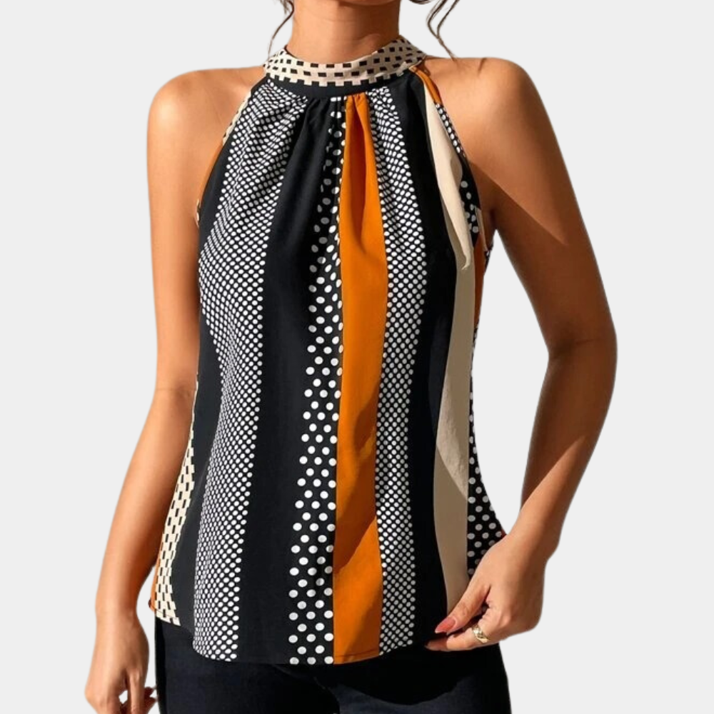 Elegante mouwloze damestop voor de zomer