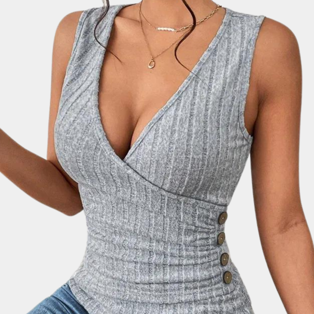 Casual mouwloze damestop voor de zomer