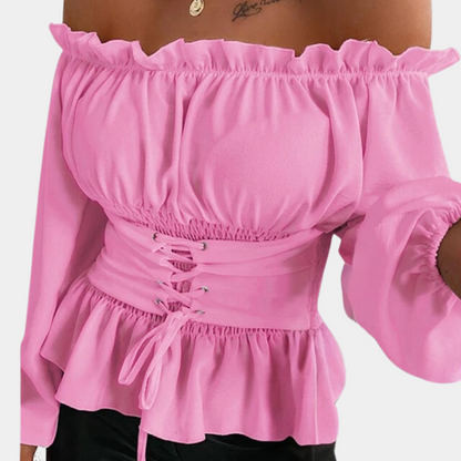 Elegante off shoulder zomerblouse voor dames