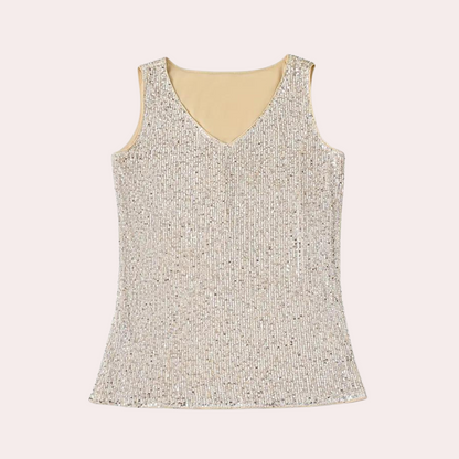 Elegante zomertop voor dames met glitter