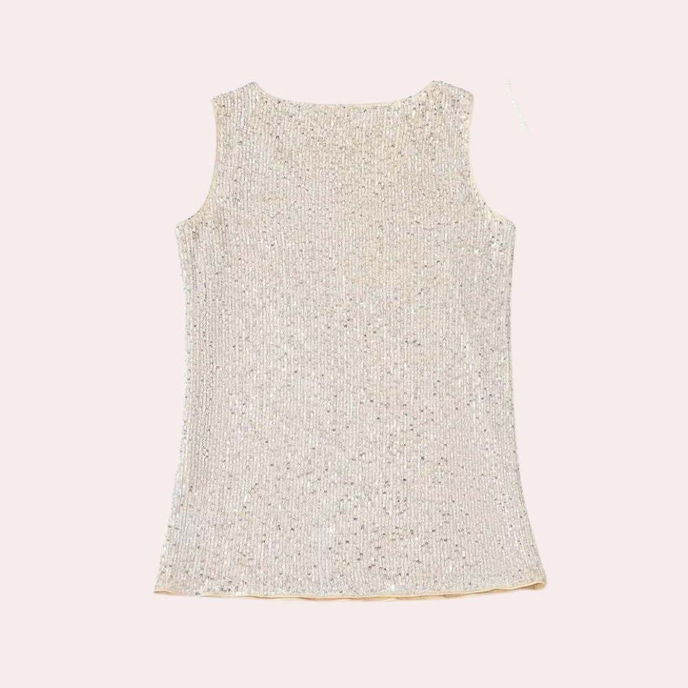 Elegante zomertop voor dames met glitter