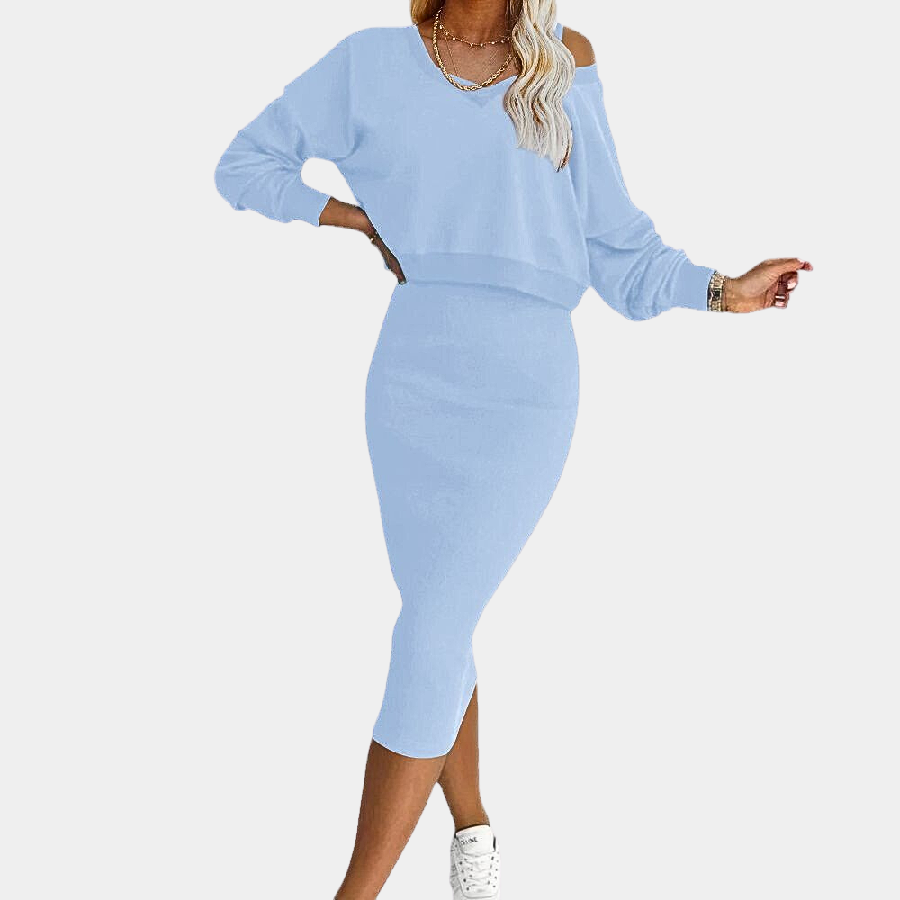 Elegante damesjurk met trui voor de zomer