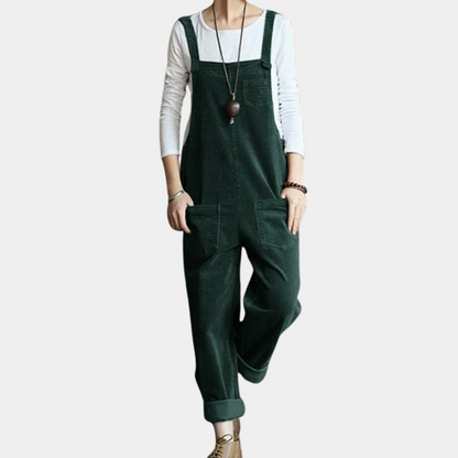 Casual corduroy zomerse jumpsuit voor dames