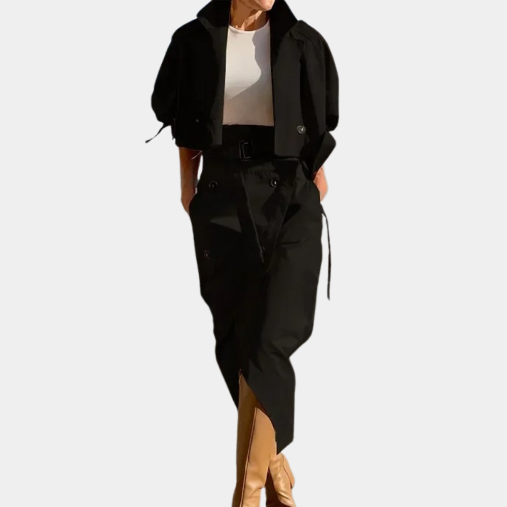 Stijlvolle dames trenchcoat set voor de zomer