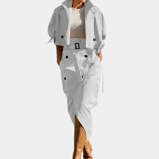Stijlvolle dames trenchcoat set voor de zomer