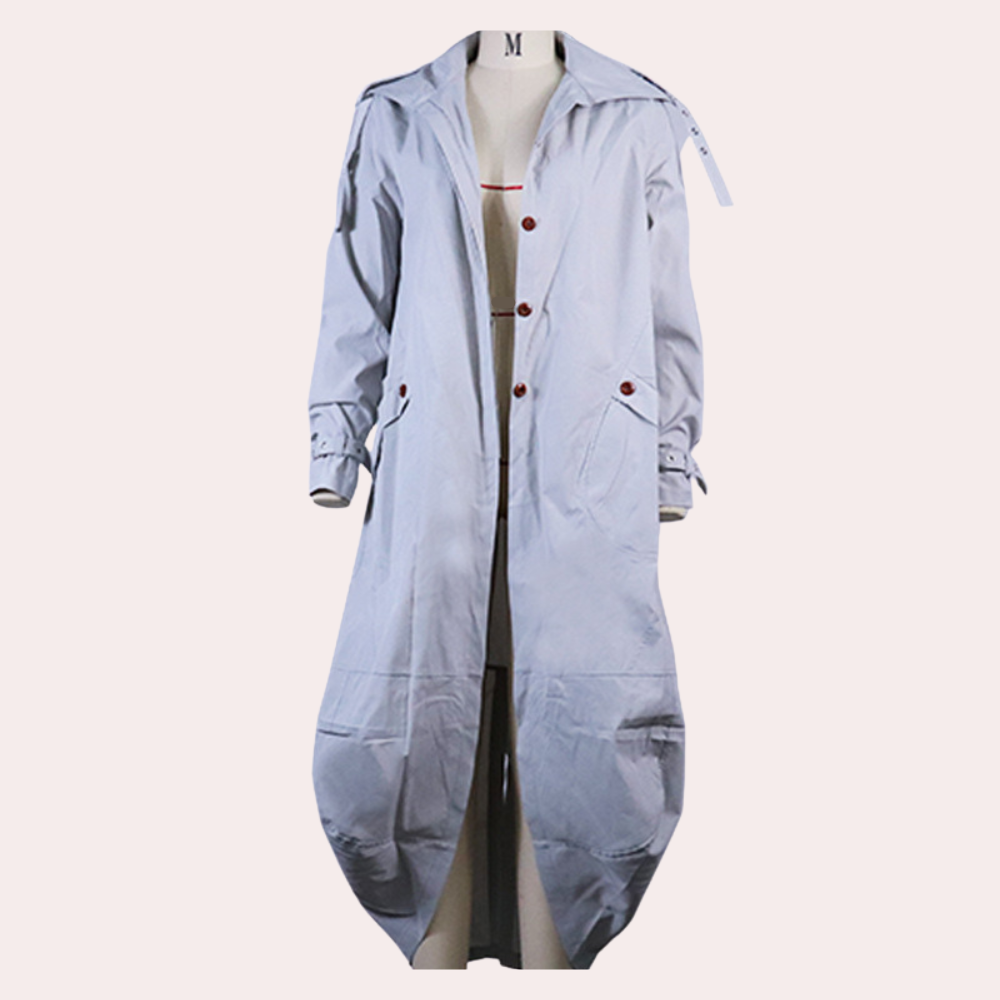 Trendy lange damesjas voor de zomer