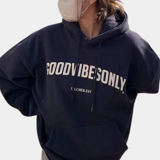 Lichte en bedrukte dameshoodie voor de zomer