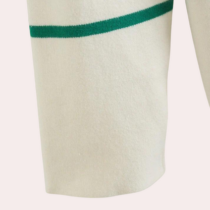 Gestreepte oversized damestrui voor de zomer