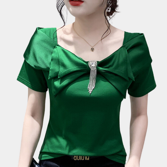 Belinda - Charmante Zomer Strik Blouse voor Dames