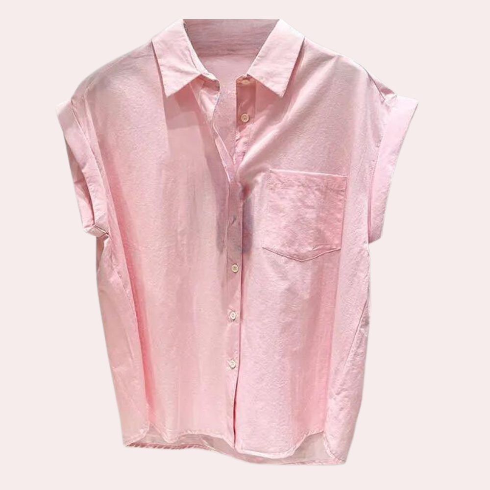 Nadya - Luchtige zomerse mouwloze blouse voor dames