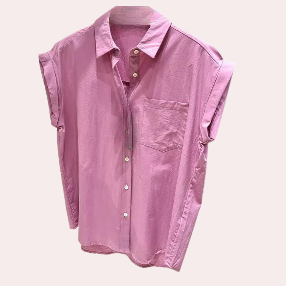 Nadya - Luchtige zomerse mouwloze blouse voor dames