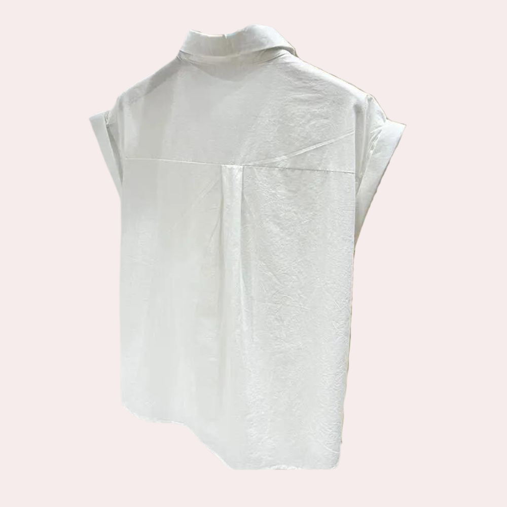 Nadya - Luchtige zomerse mouwloze blouse voor dames