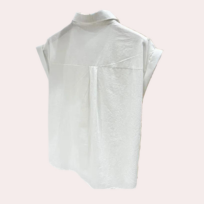 Nadya - Luchtige zomerse mouwloze blouse voor dames