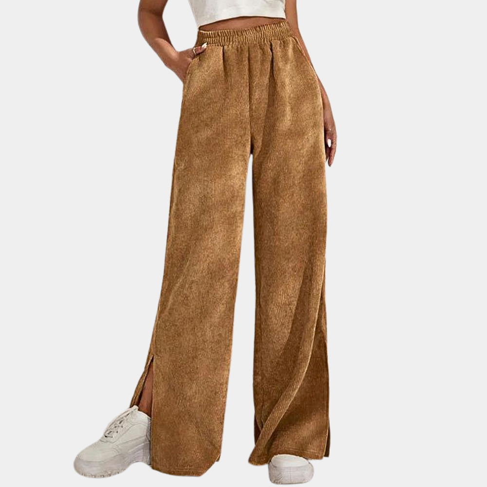 Daria - Casual Chic Corduroy Zomer Damesbroek