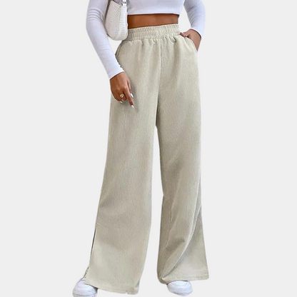 Daria - Casual Chic Corduroy Zomer Damesbroek