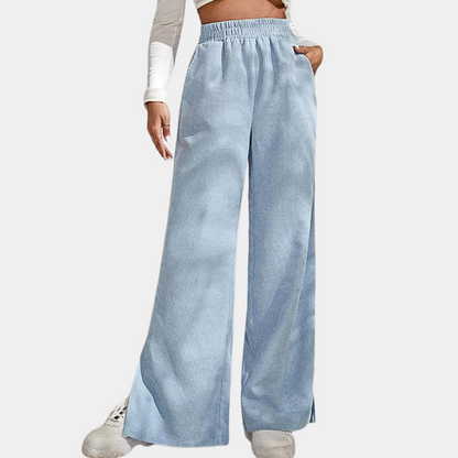 Daria - Casual Chic Corduroy Zomer Damesbroek