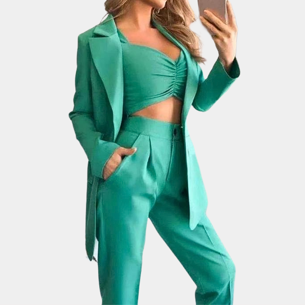 Mela - Luxe 3-delige Zomerse Blazer Set