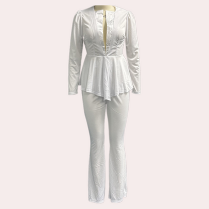 Jamalia - Luxe 3-delige Zomerse Blazer Set voor Dames