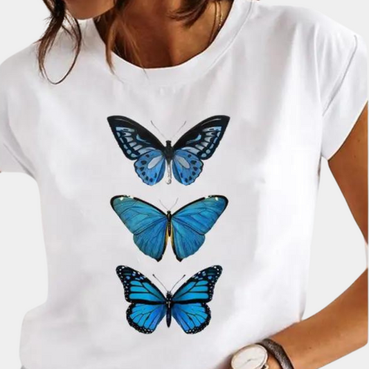 Stijlvol zomers t-shirt voor dames - Perfect voor de lente en zomer