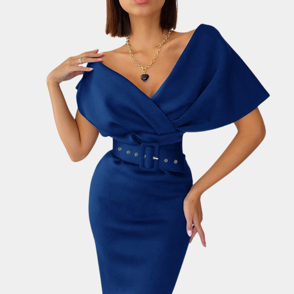 Elegante off-shoulder zomeravondjurk voor dames