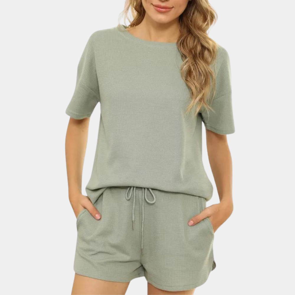 Comfortabele casual damesset voor de zomer