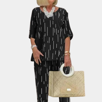 Elegante zomerse tweedelige damesset