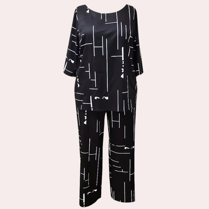 Elegante zomerse tweedelige damesset