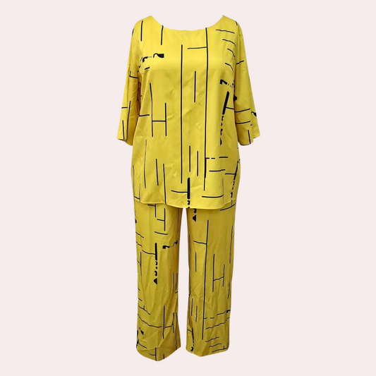 Elegante zomerse tweedelige damesset