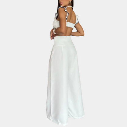 Elegante zomerse tweedelige damesset