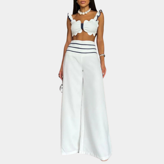 Elegante zomerse tweedelige damesset