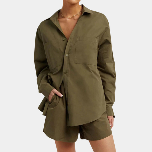 Casual driedelige damesset voor de zomer