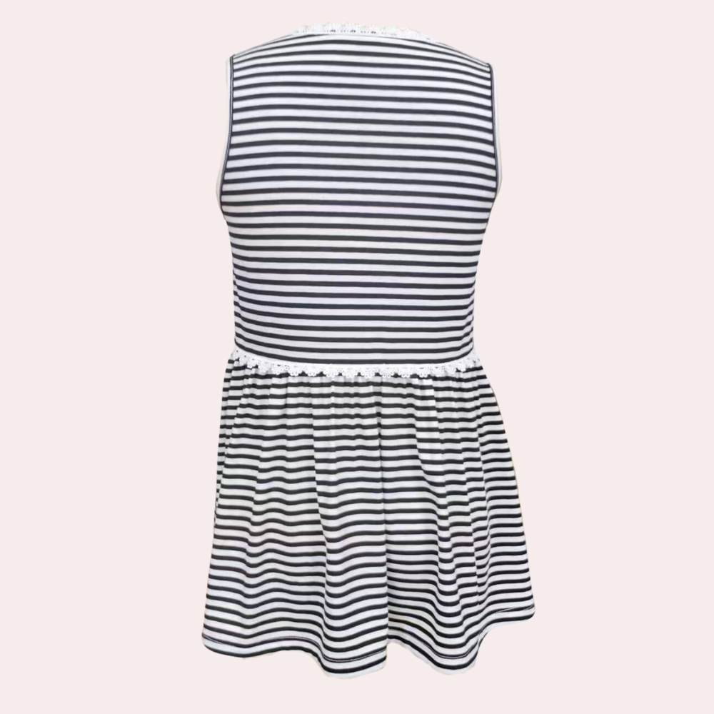 Gestreepte gebreide zomertanktop voor dames