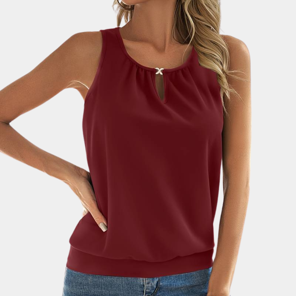 Elegante mouwloze damestop voor de zomer