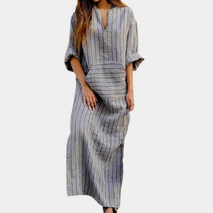 Casual gestreepte zomerjurk voor dames