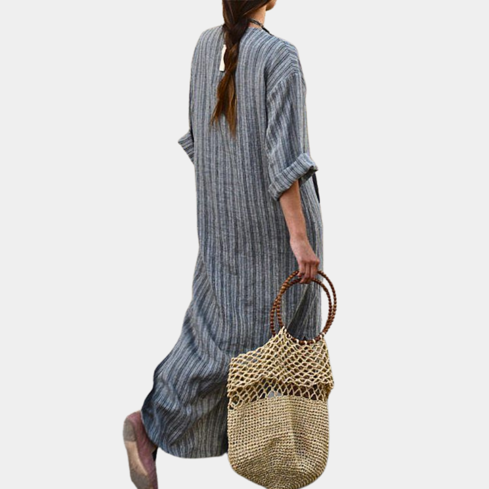 Casual gestreepte zomerjurk voor dames